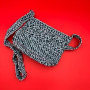 Baby Blue Crochet Hand Bag